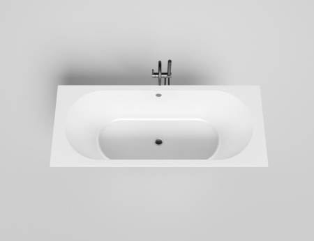 Ванна из литьевго мрамора Salini ORNELLA 104613GF 170х70 встраиваемая прямоугольная с ножками